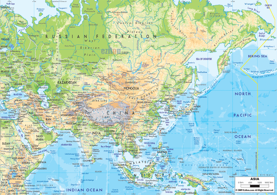 Map Of Asia And Russia Mr Norris Classroom